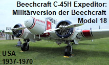 Beechcraft C-45H Expeditor: Militärversion der Beechcraft Model 18 (“Twin Beech”)