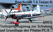 Beechcraft T-6 Texan II: Turbopropflugzeug zur Schulung auf Grundlage der schweizerischen Pilatus PC-9