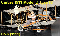 Curtiss 1911 Model D Type IV - Flugzeug der USA von 1911