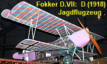 Fokker D.VII: Jagdflugzeug der deutschen Fliegertruppen während des Ersten Weltkriegs