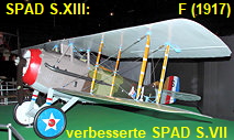 SPAD S.XIII: verbesserte Version des Vorgängermodells SPAD S.VII