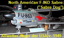North American F-86D Sabre ("Sabre Dog"): Allwetter-Jäger der USA mit Luft-Luft-Raketen