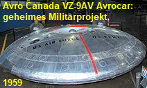 Avro Canada VZ-9AV Avrocar: geheimes US-Militärprojekt