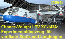 Chance-Vought LTV XC-142A: Experimentalflugzeug  für vertikale Starts und Landungen