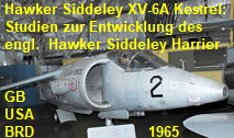 Hawker Siddeley XV-6A Kestrel: Aus den kombinierten "Kestrel Studien" von USA, Großbritannien und BRD wurde später das senkrechtstartende britische Kampfflugzeug Hawker Siddeley Harrier entwickelt