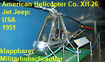 American Helicopter Co. XH-26 Jet Jeep: klappbarer Hubschrauber zur Beabachtung für das US-Militär