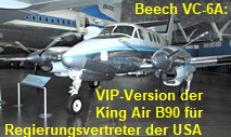 Beech VC-6A: VIP-Version der Beechcraft King Air B90 für hochrangige Regierungsvertreter der USA