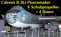 Convair B-36 Peacemaker - größter jemals von der USA geflogene Bomber