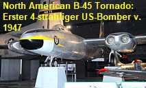 North American B-45 Tornado: Erster 4-strahliger US-Bomber konnte Luftbetankung u. Atombomben abwerfen