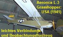 Aeronca L-3 Grasshopper: leichtes Verbindungs- und Beobachtungsflugzeug der US-Streitkräfte ab 1941