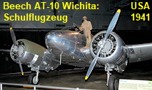 Beech AT-10 Wichita: Das Flugzeug aus Holz diente der Umschulung von Piloten von einmotorigen auf mehrmotorige Flugzeuge