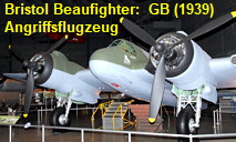 Bristol Beaufighter: britischer Nachtjäger, Torpedobomber, Schiffsangriffsflugzeug- und Tiefangriffsflugzeug