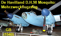 De Havilland D.H.98 Mosquito: britisches Mehrzweckflugzeug des Zweiten Weltkrieges ab 1940