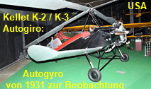 Kellet K-2 / K-3 Autogiro: zweisitziger Autogyro von 1931 / 1932 mit Kurzstarteigenschaft zur Beobachtung