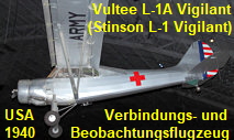 Vultee L-1A Vigilant (Stinson L-1 Vigilant): leichtes Verbindungs-und Beobachtungsflugzeug der US-Streitkräfte im Zweiten Weltkrieg