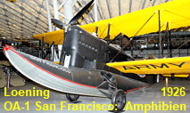 Loening OA-1 San Francisco:  Amphibienflugzeug von 1923, das als Aufklärungsflugzeug eingesetzt wurde