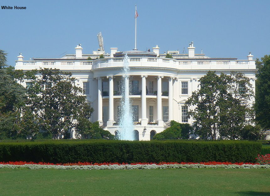 White House - Weißes Haus: Regierungssitz der US-Präsidenten in Washington D.C.