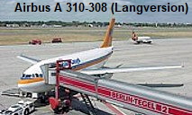 Airbus A 310-308: Der A 310-300 der Hapag Lloyd stellt die Langstreckenversion dar