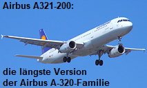 Airbus A321-200: Der Airbus A321 zählt zur längsten Version der Airbus A-320-Familie
