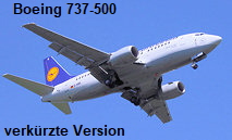 Boeing 737-500: Die Boeing 737-500 war eine verkürzte Version