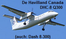 De Havilland Canada DHC-8 - Dash 8-300: 2-motoriges Turbo-Regionalflugzeug