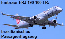 Embraer ERJ 190-100 LR: Flugzeug des brasilianischen Herstellers Embraer mit zwei Triebwerken