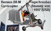 Bensen B8-M Gyrocopter - Tragschrauber