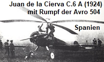 Juan de la Cierva C.6 A - Tragschrauber