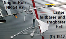 Nagler-Rolz NR-54 V2 - Erster faltbarer und tragbarer Kleinsthubschrauber