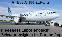 Airbus A 300 ZERO-G: Das größtes fliegende Labor der Welt erforscht Schwerelosigkeit im Parabelflug
