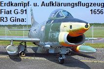 Fiat G-91 R3 Gina: Erdkampf- und Aufklärungsflugzeug von 1961