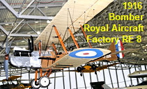Royal Aircraft Factory RE 8:  englischer Bomber von 1916 - Doppeldecker