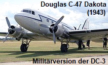 Douglas C-47 Dakota: freitragender Tiefdecker von 1943