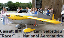 Cassutt IIIM Racer - National Aeronautics Co.: Flugzeug zum Selbstbau für wenig Geld