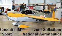 Cassutt IIIM Sport - National Aeronautics Co.: Flugzeug zum Eigenbau für wenig Geld