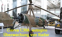 Cierva C30A autogiro: diente im 2. Weltkrieg zur Überwachung von Radareinstellungen