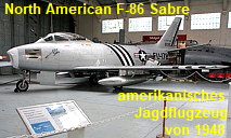 North American F-86 Sabre: amerikanisches Jagdflugzeug von 1948