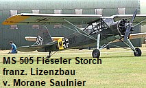 MS 505 Fieseler Storch: französischer Lizenzbau von Morane Saulnier