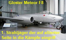 Gloster Meteor F.8: Das Flugzeug war der erste Strahljäger der RAF, der auf aliierter Seite in die Kämpfe eingriff