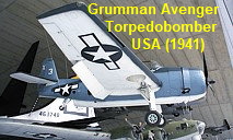 Grumman TBF Avenger: 3-sitziger Torpedobomber der US-Marine im 2. Weltkrieg