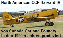 North American CCF Harvard IV: von Canada Car and Foundry in den 1950er produziertes Trainigsflugzeug