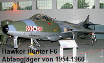 Hawker Hunter F 6: Führender Abfangjäger der Royal Air Force von 1954-1960