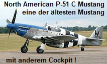 North American P-51 C Mustang: eine der ältesten Mustang mit anderem Cockpit