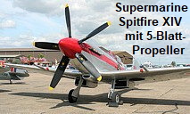 Supermarine Spitfire XIV: eines der erfolgreichsten Flugzeuge mit 5-Blatt-Propeller