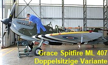 Supermarine Grace Spitfire ML 407: 2-sitzige Spitfire (Trainerversion und Aufklärer)