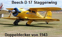 Beech D 17 Staggerwing: Das Flugzeug war schneller als alle ihre Konkurrenten aus der Vorkriegszeit