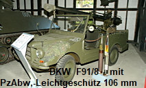 DKW F 91/8 mit PzAbw,-Leichtgeschütz 106 mm