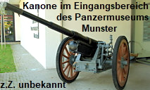 Kanone im Eingang des Panzermuseums