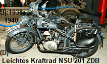 Leichtes Kraftrad NSU 201 ZDB