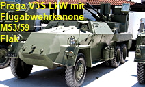 Praga V3S LkW mit M53/59 Flugabwehrkanone